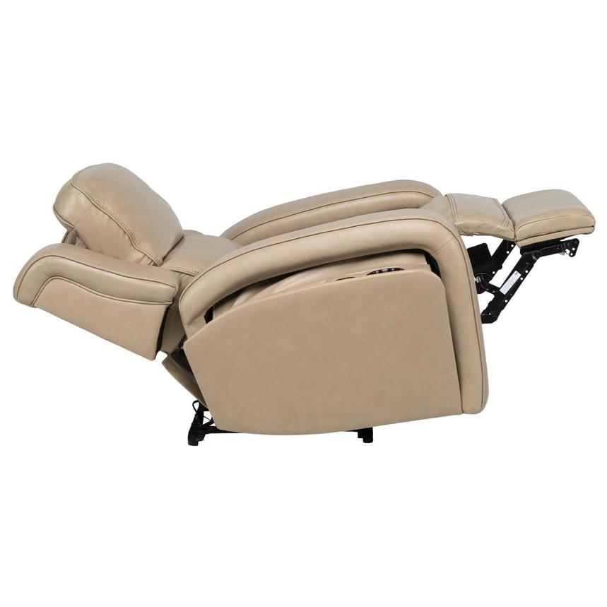 Epic Taupe Leather Power Recliner  alternate image, 6 of 12 images.