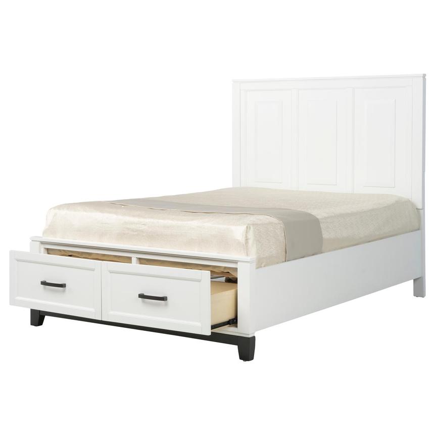 Eason White Queen Storage Bed alternate image, 2 of 9 images.
