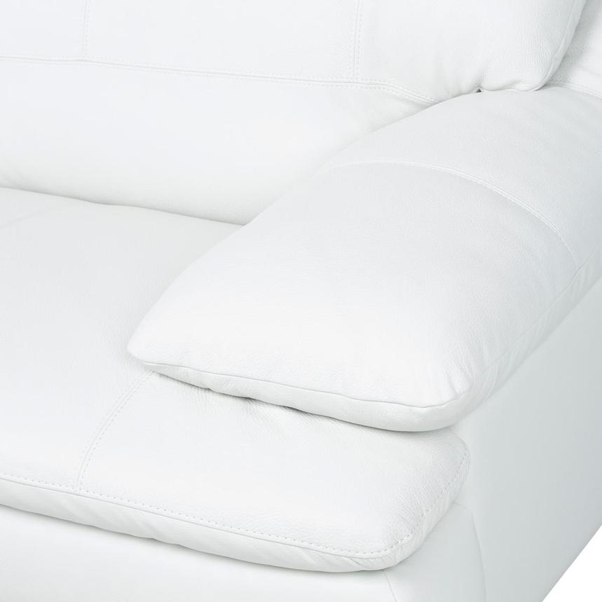 Rio White II Leather Sofa  alternate image, 6 of 7 images.