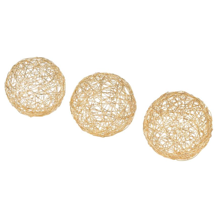 Wire II Gold Set of 3 Spheres alternate image, 2 of 4 images.