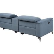 Claribel II Light Blue Power Reclining Sectional with 6PCS/2PWR  alternate image, 5 of 13 images.