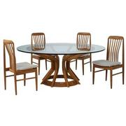Cocoa Beach 5-Piece Round Dining Set  main image, 1 of 4 images.