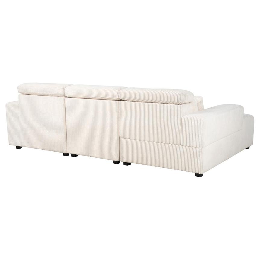 Flow White Sliding Sofa w/Left Chaise  alternate image, 4 of 13 images.