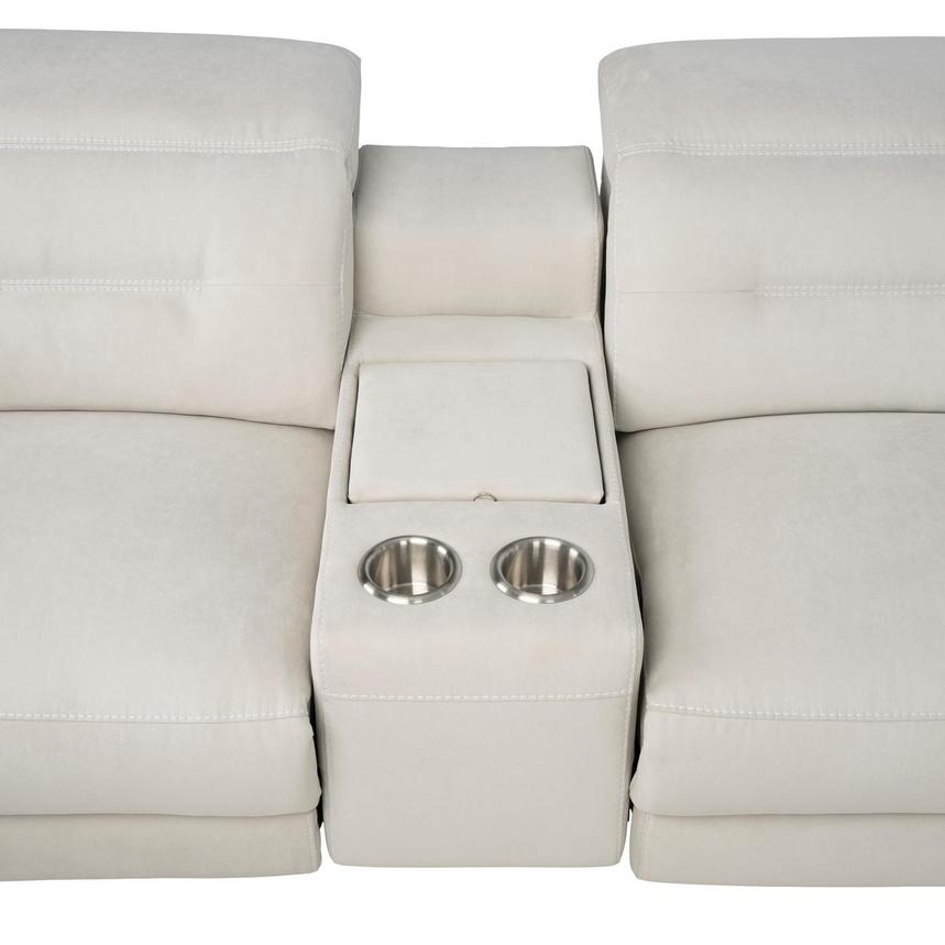 Claribel II Ivory Home Theater Seating with 5PCS/2PWR  alternate image, 6 of 12 images.