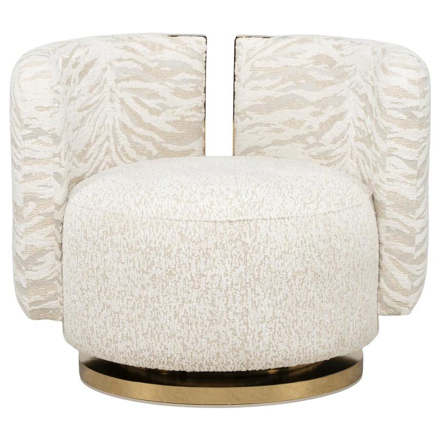 Savannah Gold Swivel Accent Chair  alternate image, 4 of 13 images.