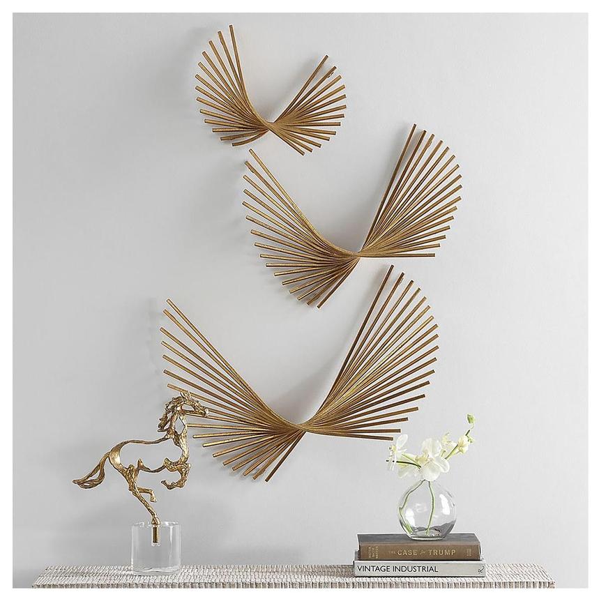 Golden Flock Set of 3 Wall Decor alternate image, 2 of 6 images.