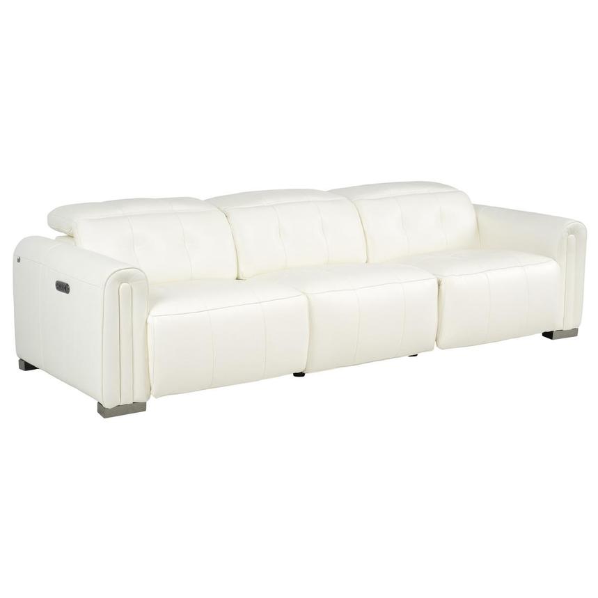 Dolomite White 2.0 2PWR Oversized Leather Sofa  alternate image, 3 of 10 images.