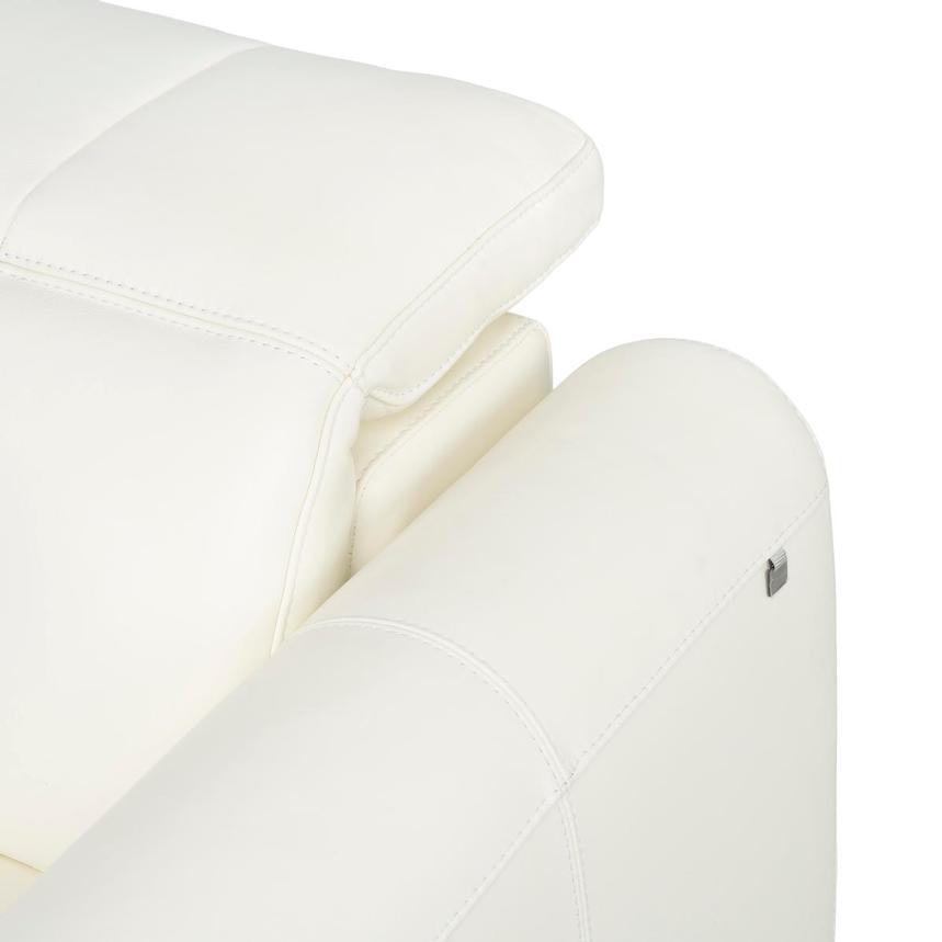 Dolomite White 2.0 3PWR Oversized Leather Sofa  alternate image, 8 of 13 images.