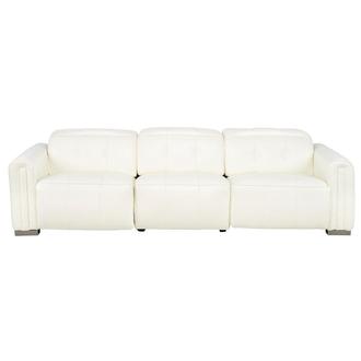 Dolomite White 2.0 2PWR Oversized Leather Sofa