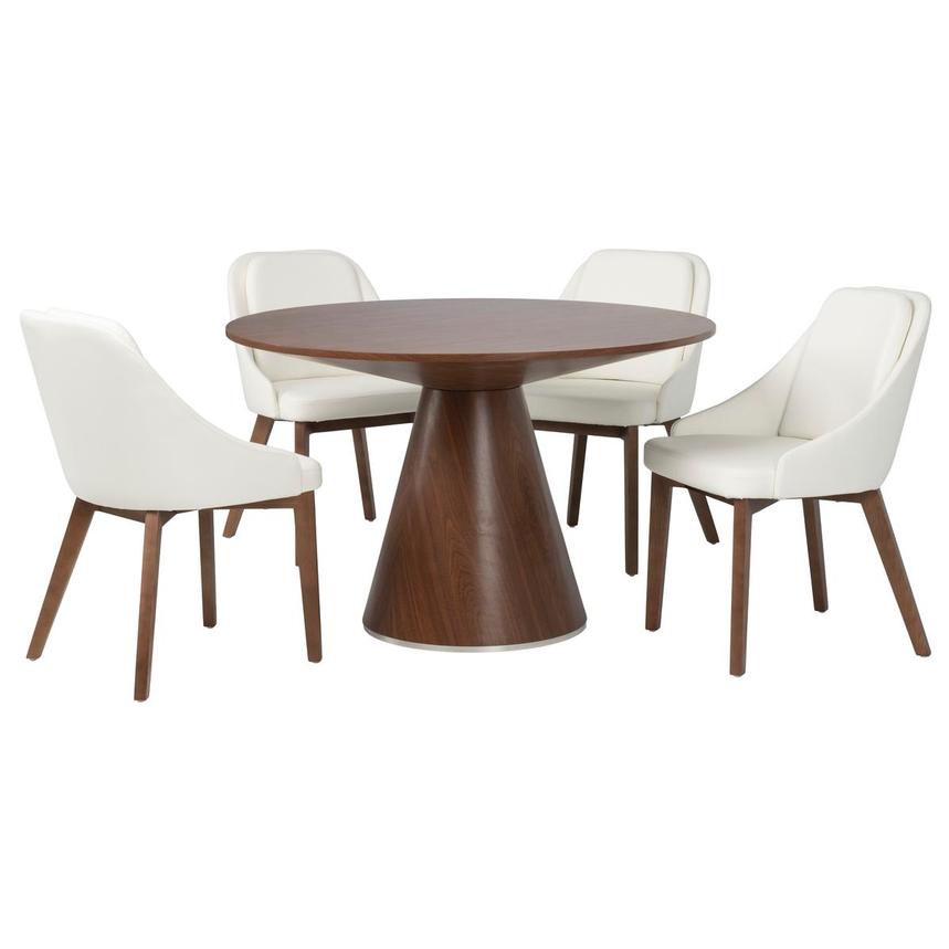 Tina/Mercen 5-Piece Round Dining Set  main image, 1 of 4 images.