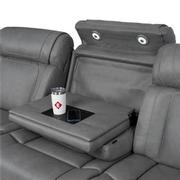 Cobalt 6PCS/3PWR Leather Power Reclining Sectional w/Beverage Cooler  alternate image, 11 of 19 images.