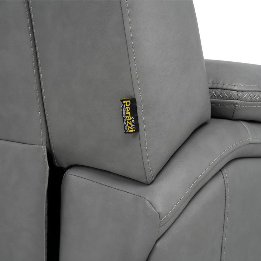 Cobalt 6PCS/3PWR Leather Power Reclining Sectional w/Beverage Cooler  alternate image, 18 of 19 images.