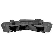Cobalt 7PCS/3PWR Leather Power Reclining Sectional w/Beverage Cooler  alternate image, 3 of 18 images.