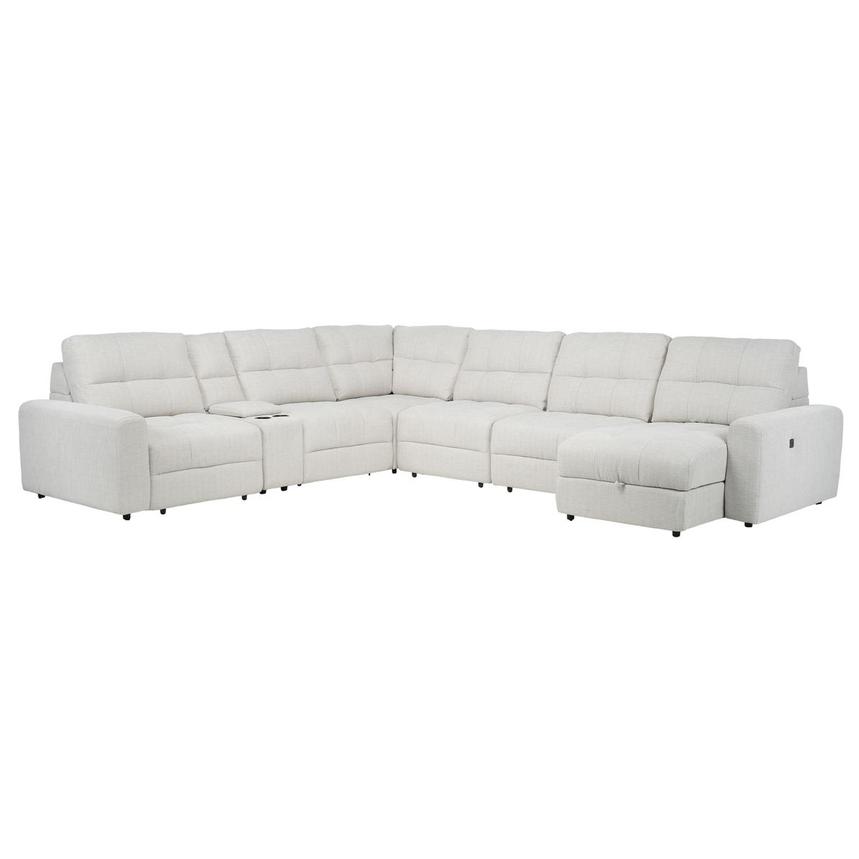 Depot Sliding Sectional w/Right Chaise with 7PCS/2PWR  main image, 1 of 14 images.