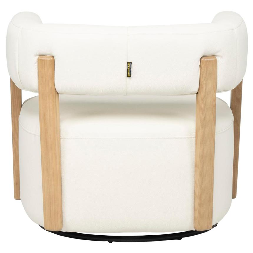 Becka II White Swivel Accent Chair alternate image, 2 of 6 images.