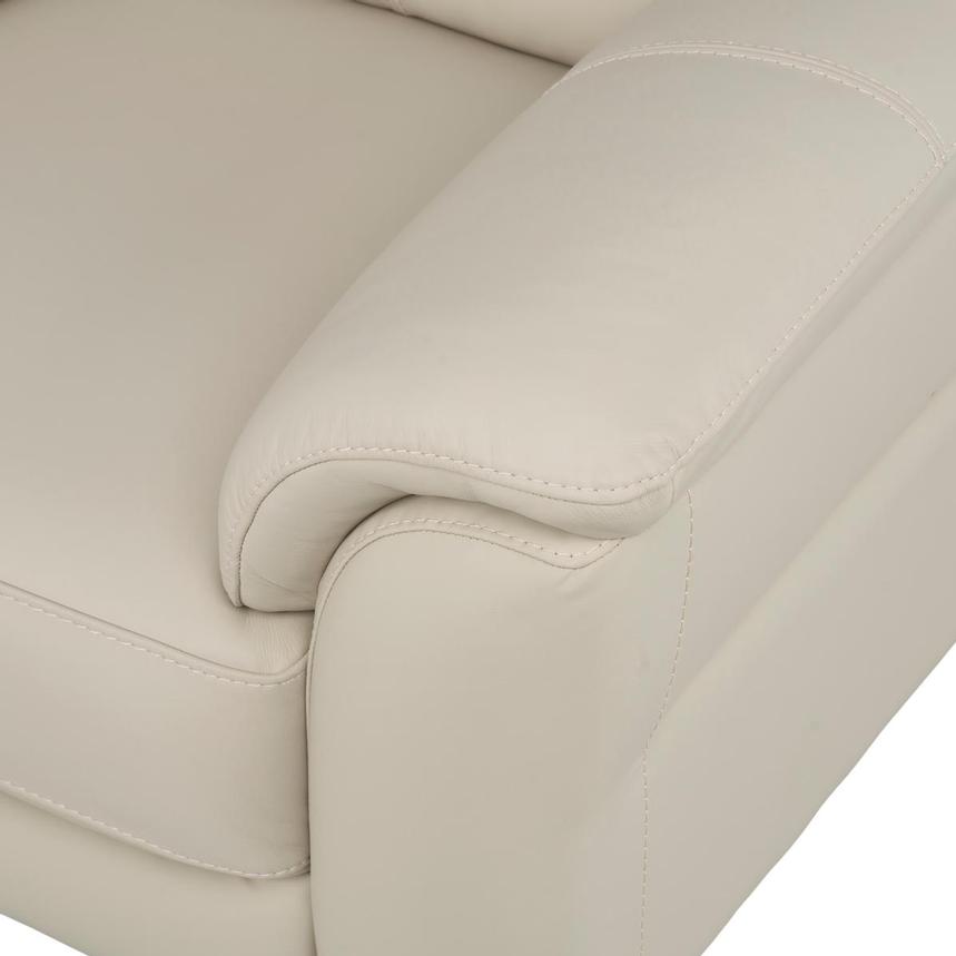Bali Cream Leather Arm Chair  alternate image, 6 of 7 images.