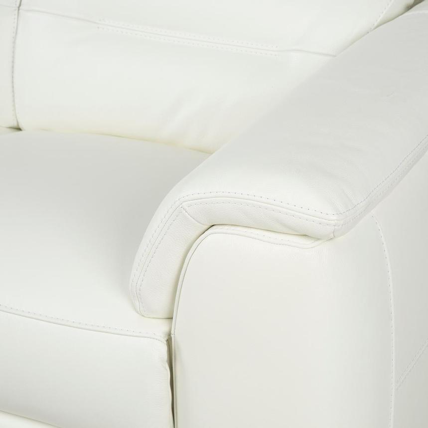 Anabel White 2.0 Leather Power Reclining Loveseat  alternate image, 9 of 11 images.