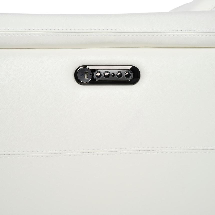 Anabel White 2.0 Leather Power Reclining Sectional with 4PCS/2PWR  alternate image, 9 of 10 images.