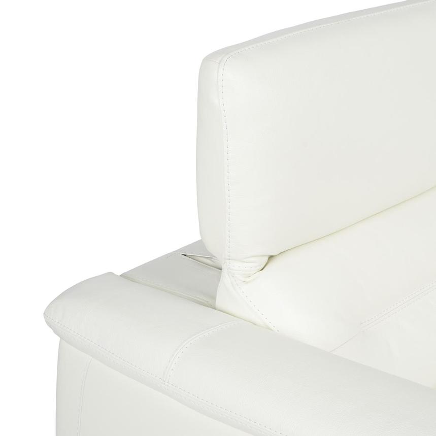 Anabel White 2.0 Leather Power Reclining Sectional with 6PCS/3PWR alternate image, 10 of 12 images.