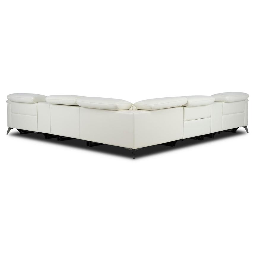 Anabel White 2.0 Leather Power Reclining Sectional with 7PCS/3PWR alternate image, 4 of 13 images.