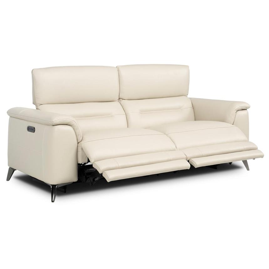 Anabel Cream 2.0 Leather Power Reclining Loveseat  alternate image, 2 of 11 images.