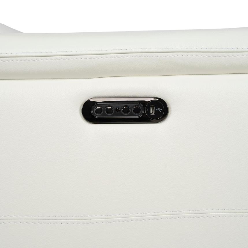 Anabel White 2.0 Leather Power Reclining Loveseat alternate image, 10 of 11 images.
