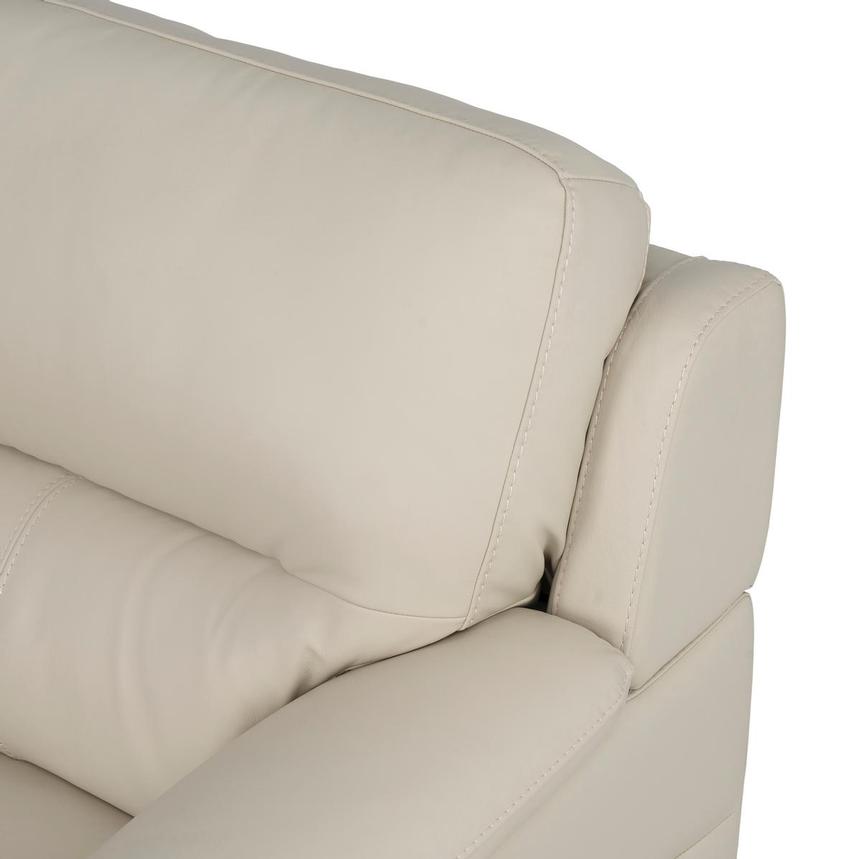 Bali Cream Leather Loveseat  alternate image, 6 of 8 images.