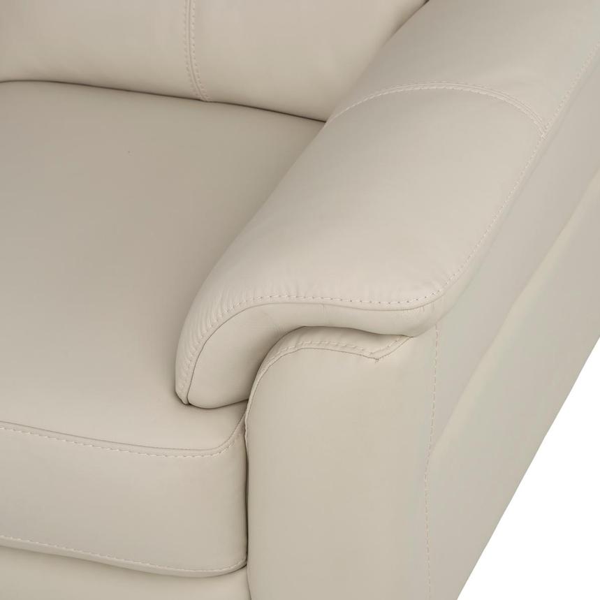 Bali Cream Leather Loveseat alternate image, 7 of 8 images.