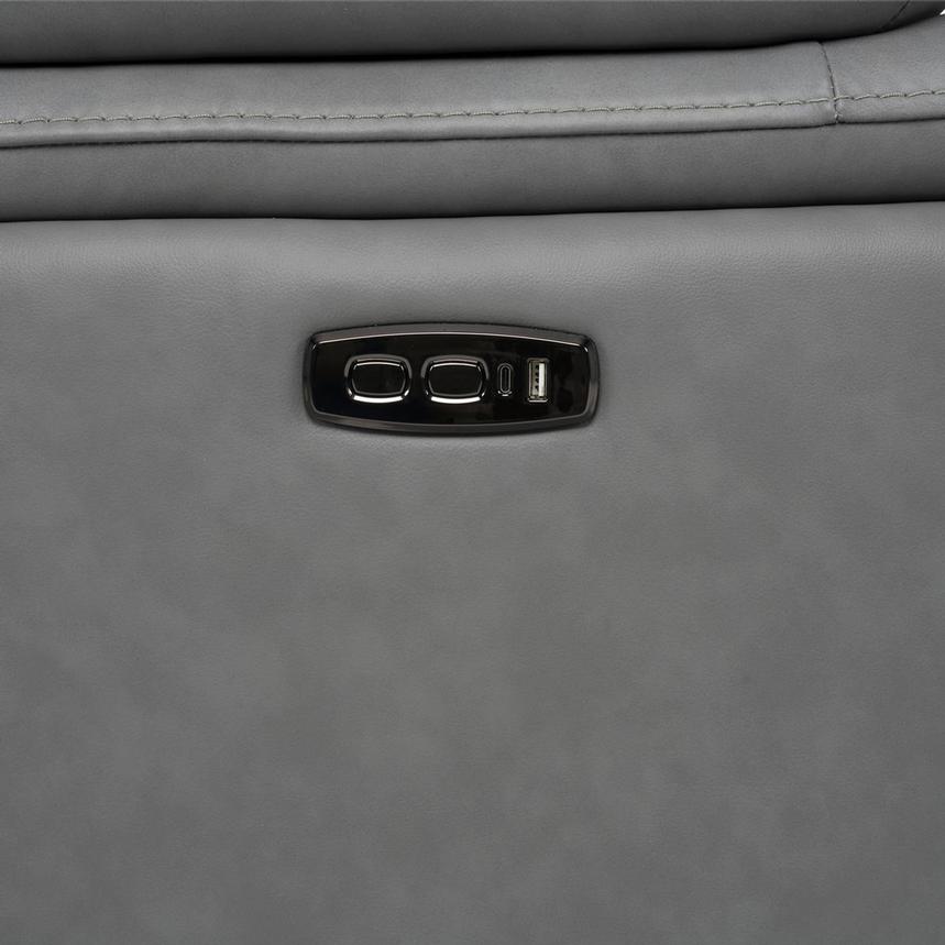 Odyssey Cobalt Leather Power Reclining Sofa  alternate image, 13 of 13 images.