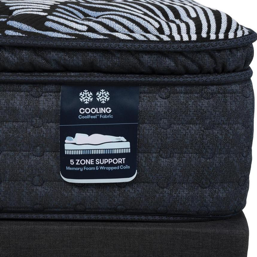Lexton-Medium Pillow Top Queen Mattress w/Baselogic Silver Powered Base by Serta and Beautyrest alternate image, 5 of 9 images.