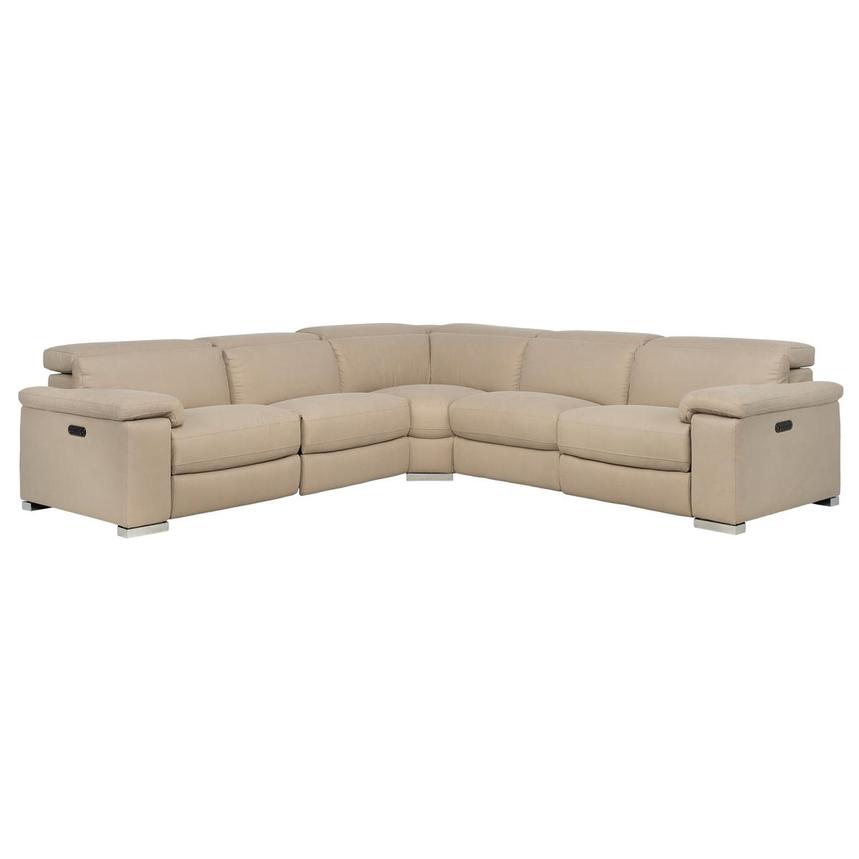 Karly Beige Power Reclining Sectional with 5PCS/3PWR  main image, 1 of 9 images.