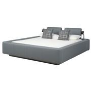 Cassie Grey King Platform Bed  main image, 1 of 12 images.