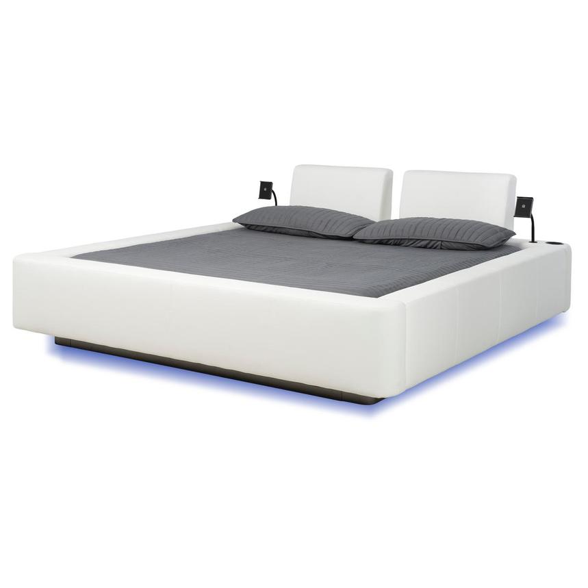 Cassie White King Platform Bed  main image, 1 of 11 images.