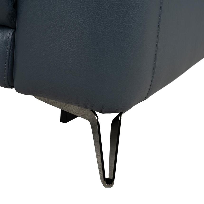 Anabel 2.0 Blue Leather Power Reclining Sectional with 6PCS/3PWR alternate image, 12 of 13 images.