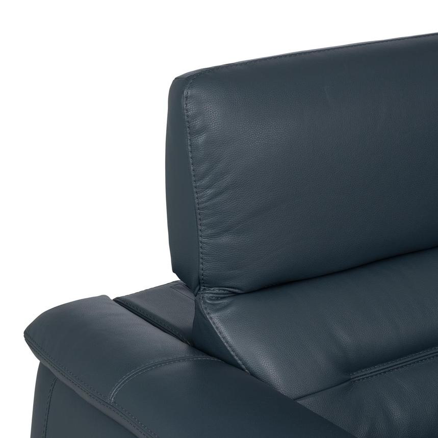 Anabel 2.0 Blue Leather Power Reclining Sectional with 7PCS/3PWR alternate image, 10 of 13 images.