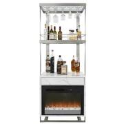 Capypso Bar w/Electric Fireplace  main image, 1 of 10 images.