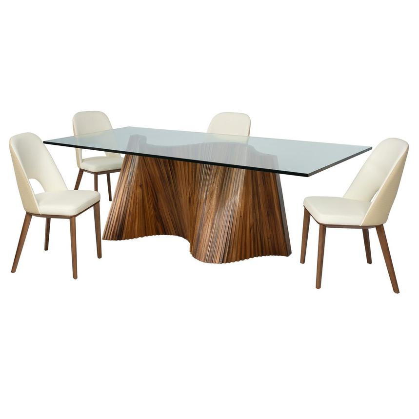 Gable Rectangular 5-Piece Dining Set  main image, 1 of 3 images.