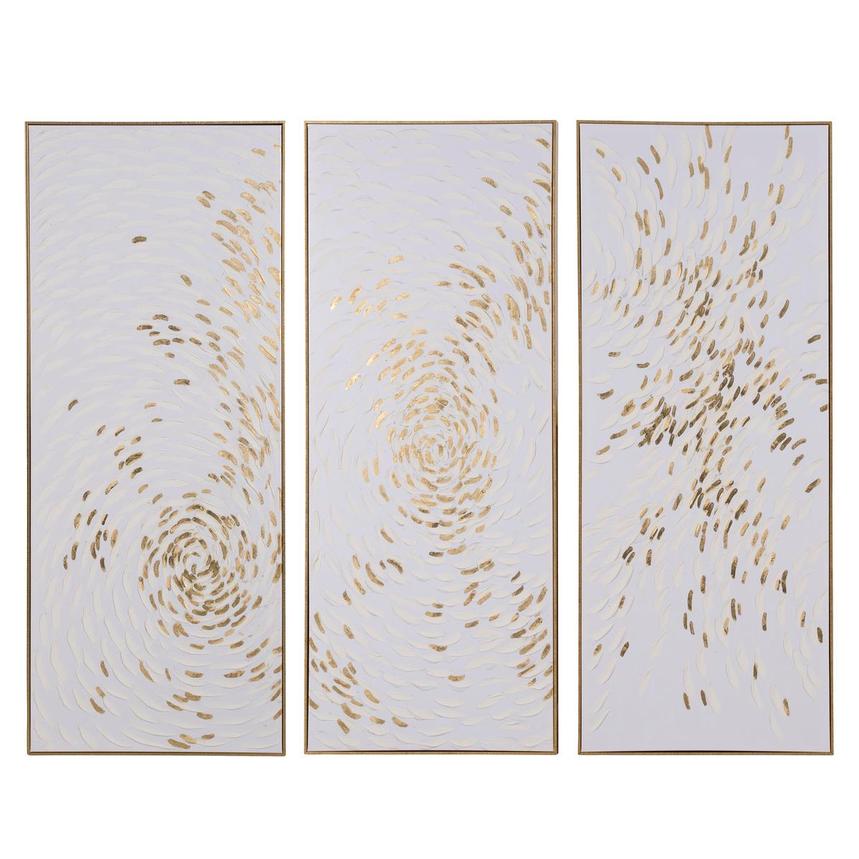 Golden Trilogy Canvas Wall Art Set of 3  main image, 1 of 7 images.