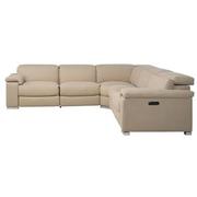 Karly Beige Power Reclining Sectional with 5PCS/3PWR  alternate image, 3 of 9 images.