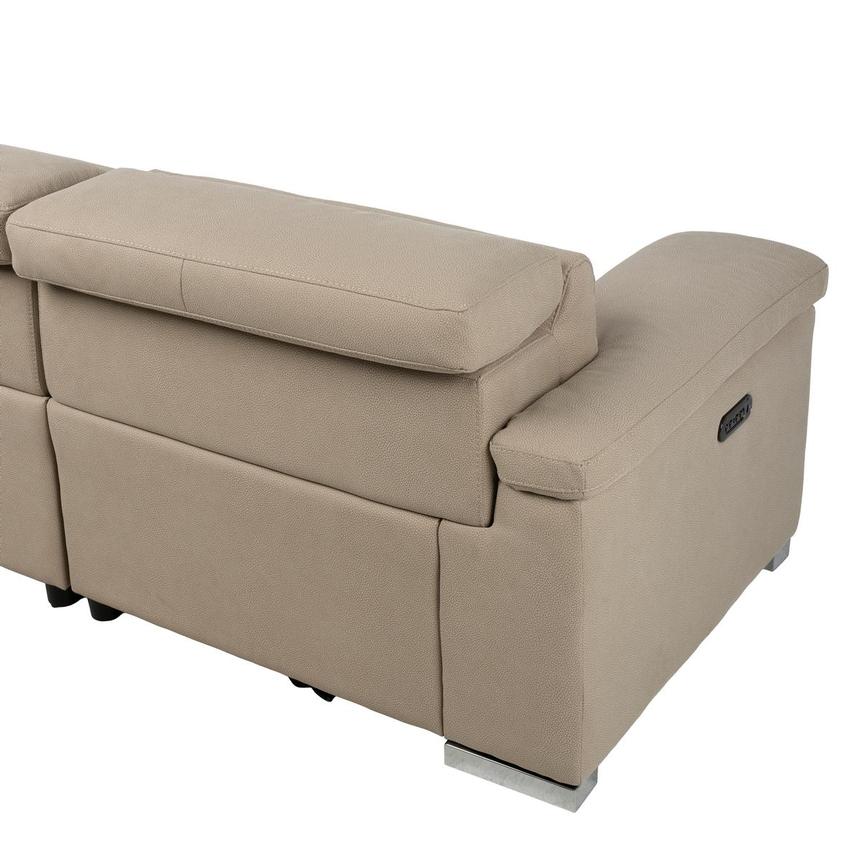 Karly Beige Power Reclining Sectional with 5PCS/3PWR alternate image, 4 of 9 images.