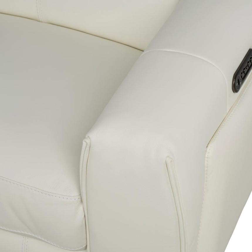 Luke 2.0 White Home Theater Leather Seating w/2PWR alternate image, 7 of 9 images.