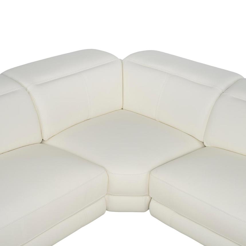 Luke 2.0 White Leather Power Reclining Sectional with 6PCS/2PWR alternate image, 5 of 12 images.