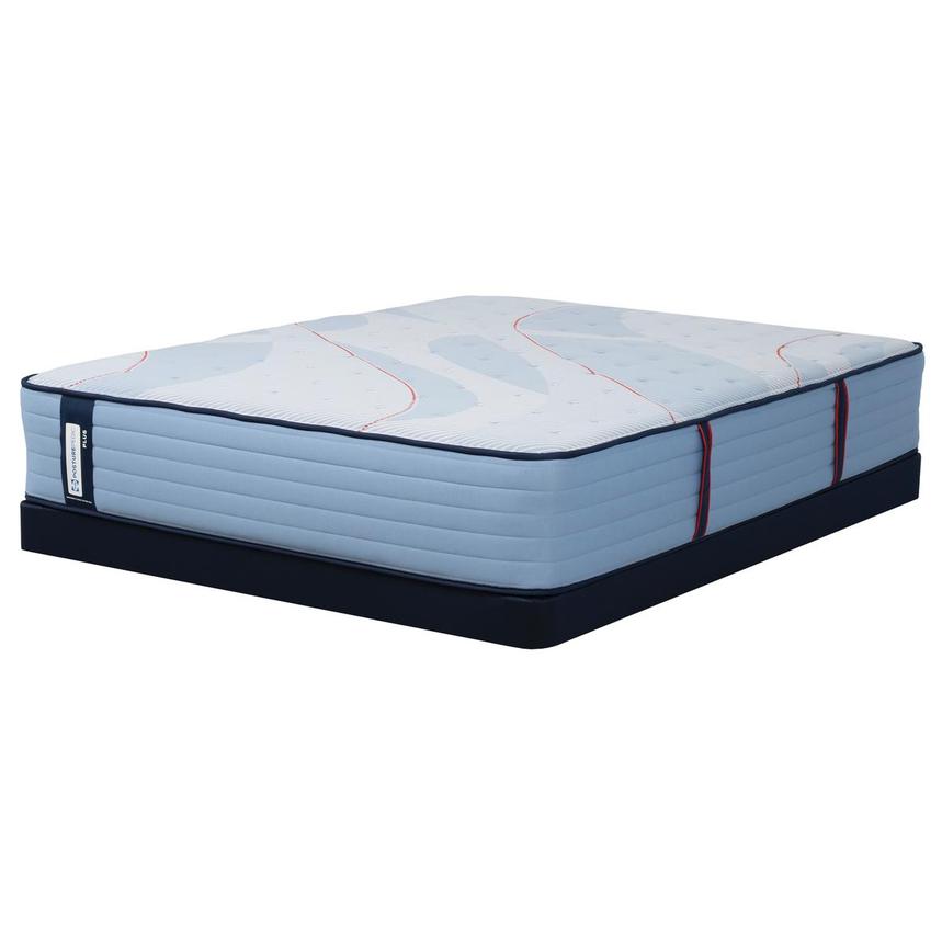 Plus Plainfield Uf Queen Mattress w/Low Foundation by Sealy Posturepedic Plus