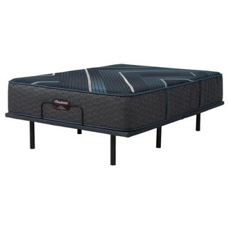 Level Four Plush TT Twin XL Mattress w/Baselogic Silver Powered Base by Serta and Beautyrest