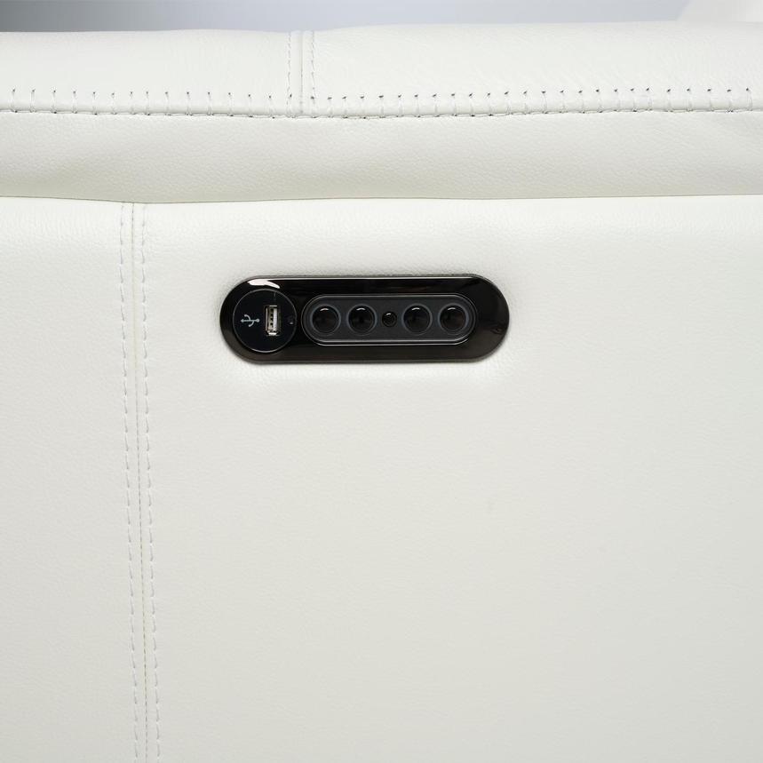 Davis 2.0 White Home Theater Leather Seating with 5PCS/2PWR alternate image, 12 of 12 images.