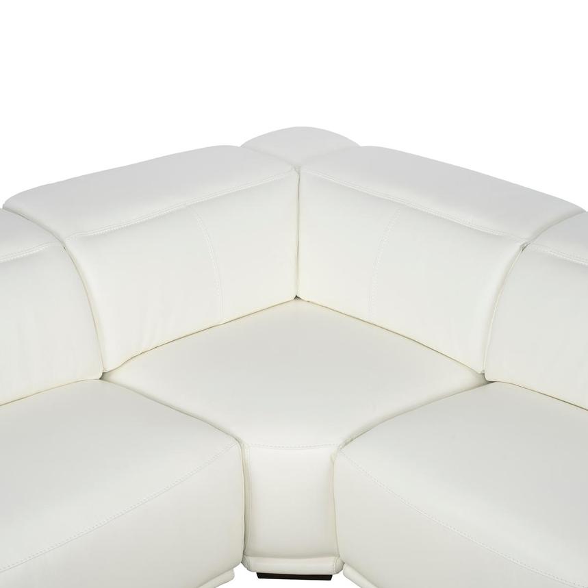 Davis 2.0 White Leather Power Reclining Sectional with 6PCS/2PWR  alternate image, 5 of 13 images.
