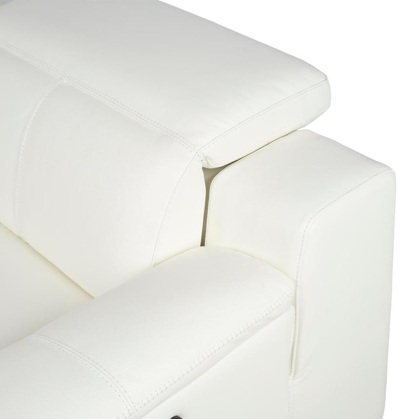 Davis 2.0 White Leather Power Reclining Sectional with 6PCS/2PWR  alternate image, 9 of 13 images.