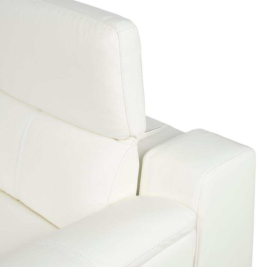 Davis 2.0 White Leather Power Reclining Sectional with 6PCS/2PWR alternate image, 10 of 13 images.