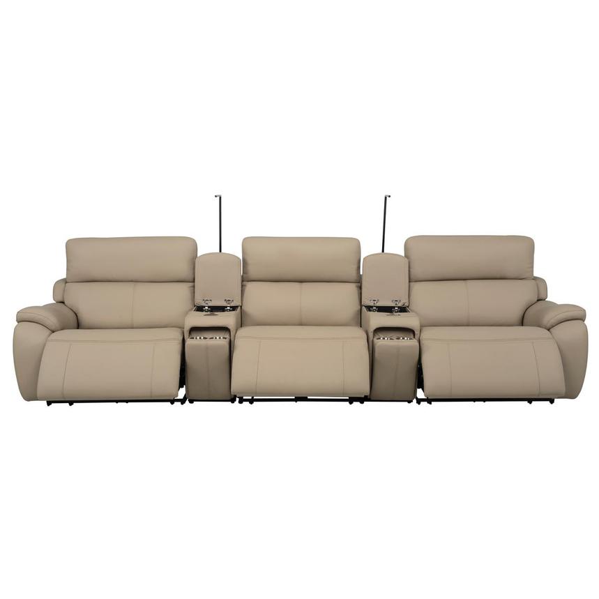 Mars Home Theater Leather Seating with 5PCS/3PWR alternate image, 2 of 13 images.