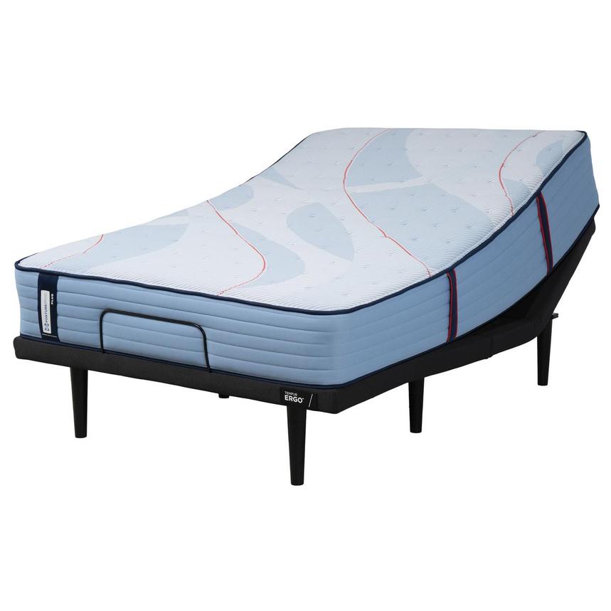 Plus Plainfield Uf Twin Mattress w/Ergo® 3.0 Powered Base by Tempur-Pedic  alternate image, 2 of 5 images.